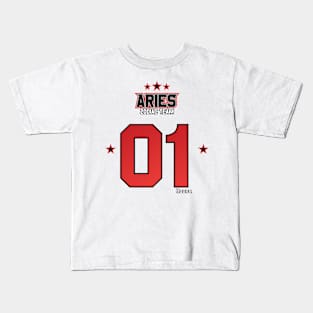 Zodiac Majesty Sport Aries Team V1 Kids T-Shirt